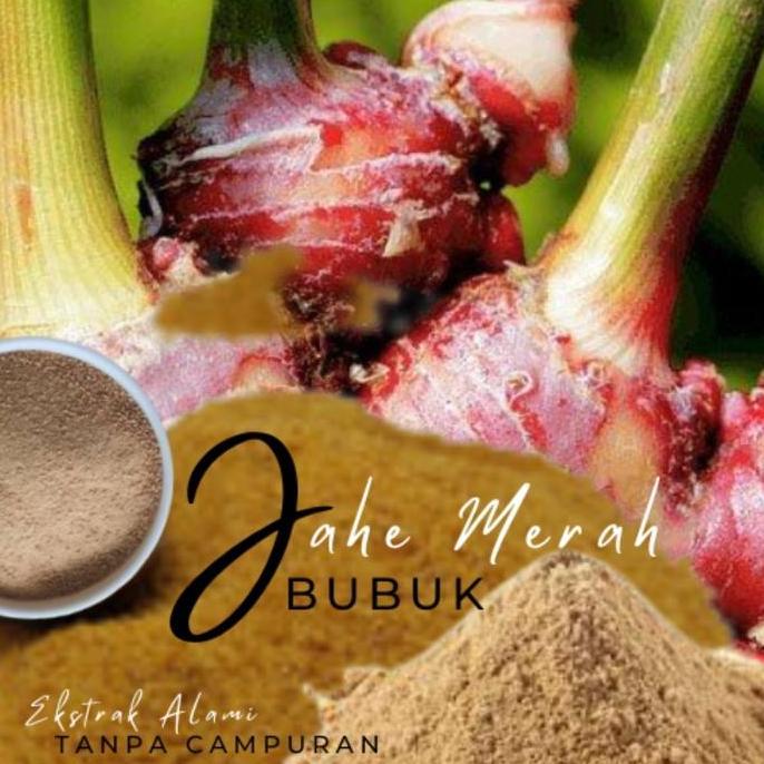 Jahe Merah Ekstrak Bubuk Murni Tanpa Gula ORIGINAL 100%
