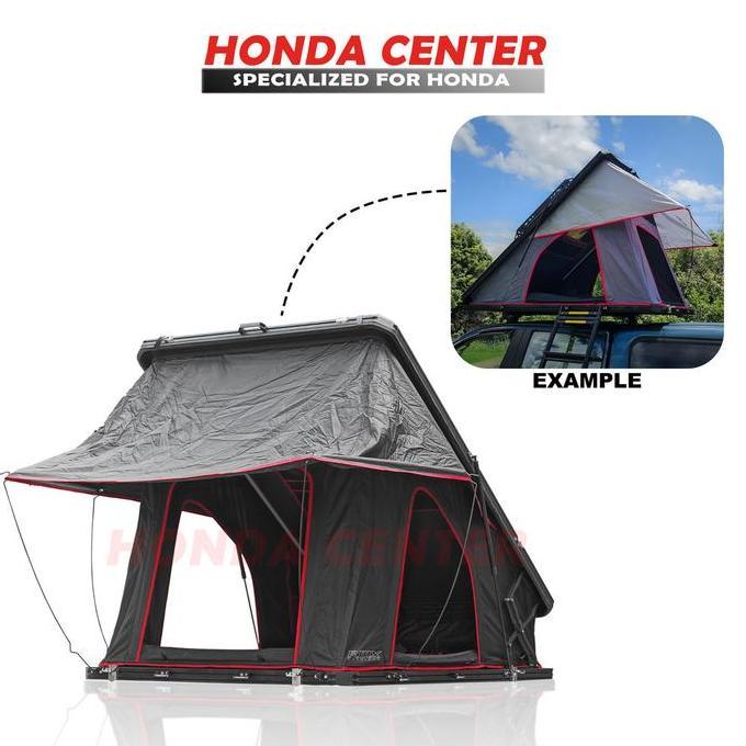 Rooftent Tenda Atap Mobil Clamshell Aluminium Explora X7 Plus Brand RMX Overland Witch Scissor Lift