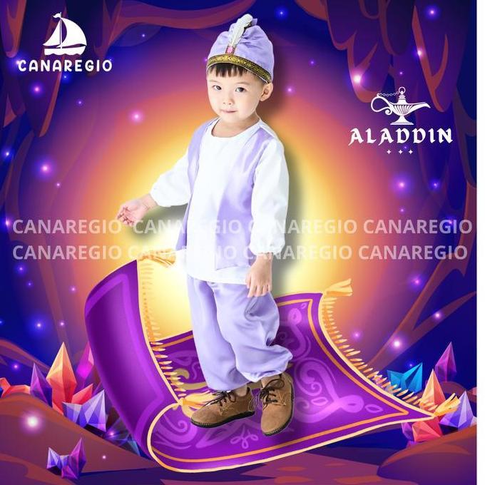 Kostum Aladin Prince Aladdin Putri Yasmine/ Anak Laki laki / Aladin disney