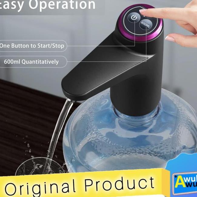 Keran Pompa Galon Elektrik Rechargeable 1200 Mah