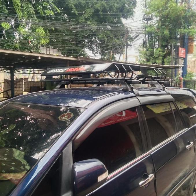 Roofrack Bagasi Atas Mobil Innova Reborn Model Buzz Rack Ukuran 140 Plus Cross Terbatas
