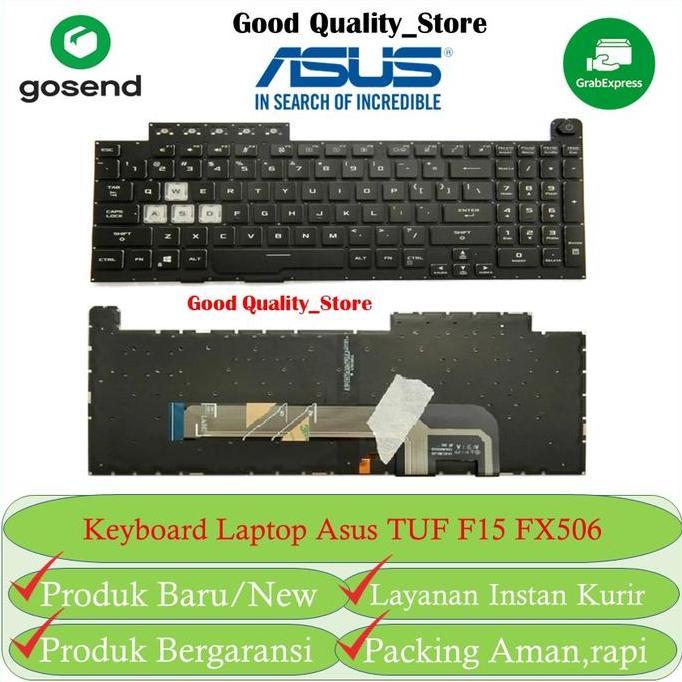 Keyboard laptop Asus TUF F15 FX506 FX506LI FX506LH FX506HC Backlight