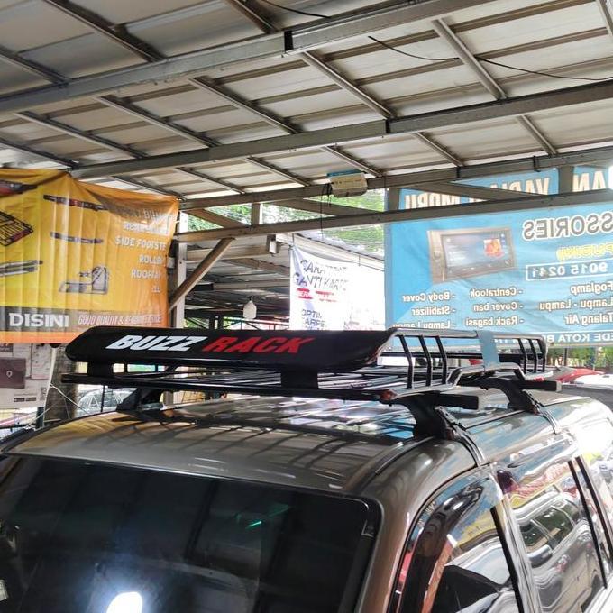 Roofrack Bagasi Atas Mobil Luxio Model Buzz Rack 160 Kali 100 Kali 17 Plus Cross Bar Jepit Body Car 