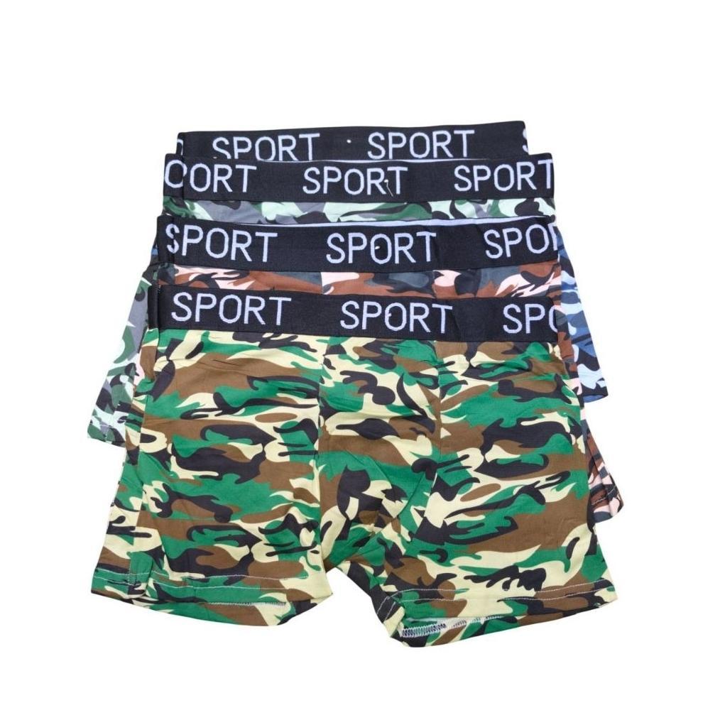 Cd Army Sport Boxer Motif Loreng  Isi 3-6 Pcs Bahan Lembut Adem Nyaman