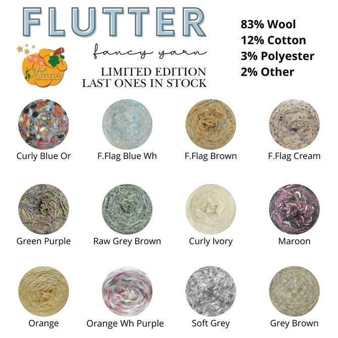 Flutter Yarn 4 - Fancy Yarn - Benang Rajut Import / Knitting Yarn Wool SAR