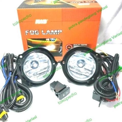 Lampu Fog Lamp Lampu Kabut Mobil Ayla / Agya Lama 2014 Up Plus Kabel Kabel 2 Pcs Baru