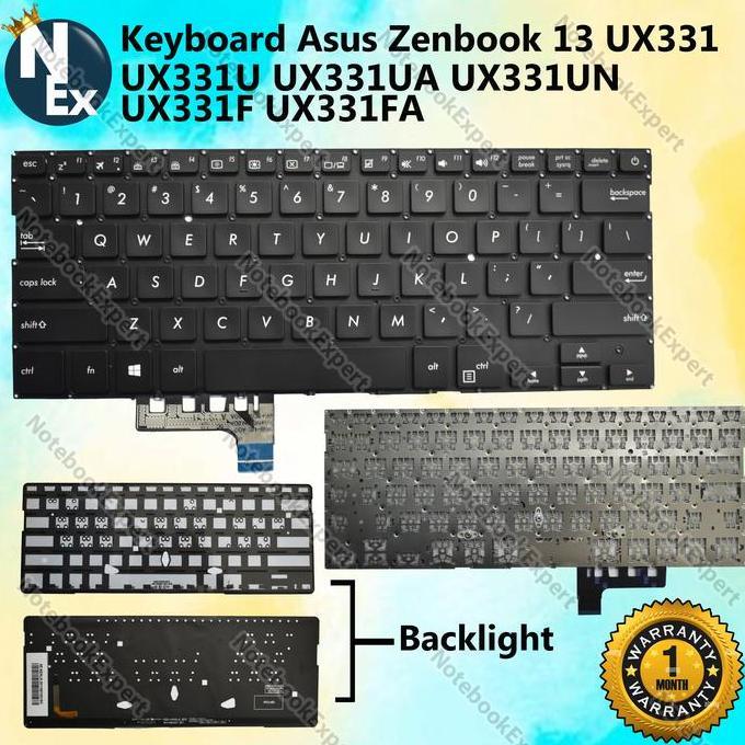 Keyboard Zenbook 13 UX331 UX331U UX331UA UX331UN UX331F UX331FA BLACK - BACKLIGHT