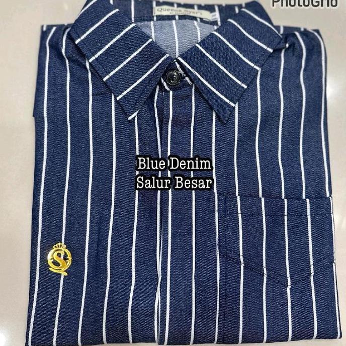 Bgs- Queenasyari - Adeline Setelan Celana Jeans Jumbo Ld 120-140 Kulot Palazzo / Rok Bahan Soft Jean