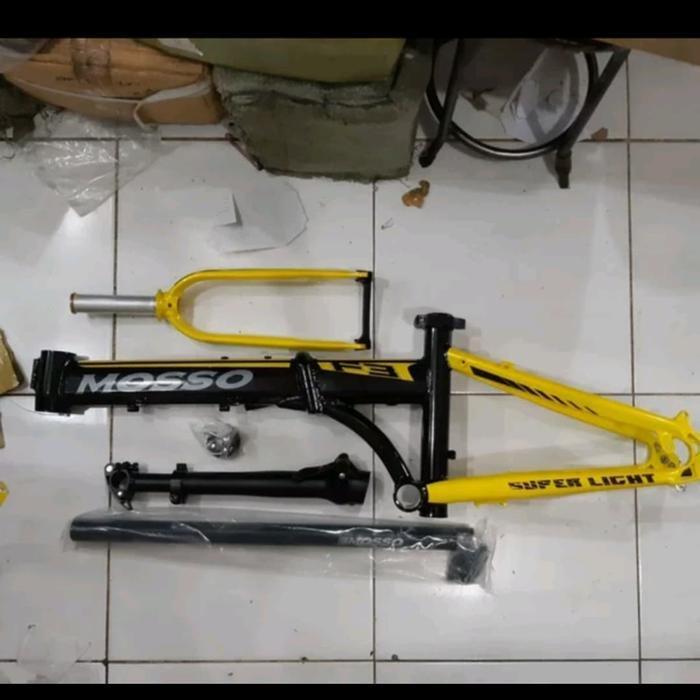 Frame Sepeda Lipat Mosso F3 Disc Brake Ukuran 16 Siap Rakit. Original Dan Terpercaya