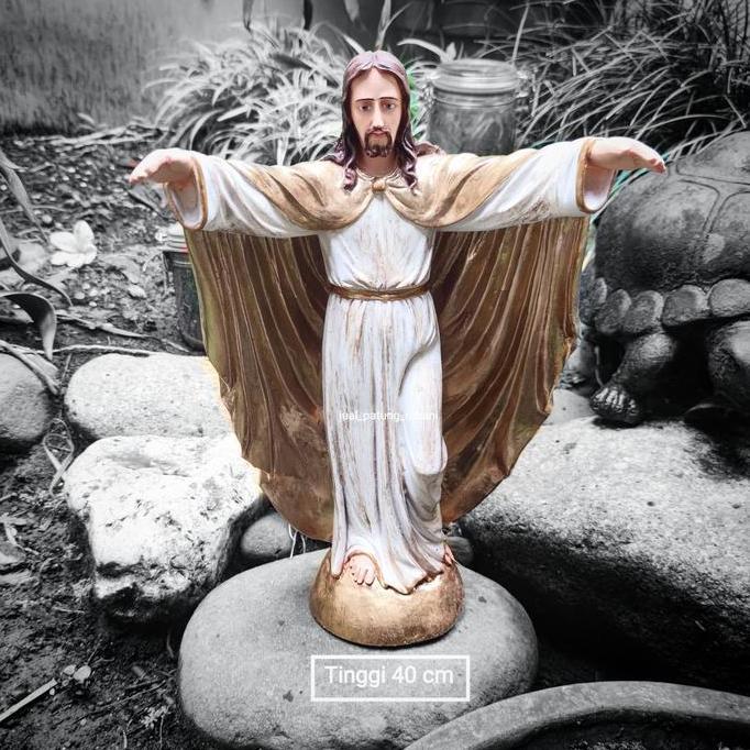 NEW Patung Yesus Memberkati 40 cm