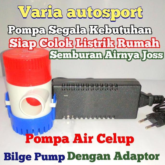 Pompa Air Celup Mini Bilge Pump Adaptor Dc 12V Kolam Ikan Submersible Terbaik