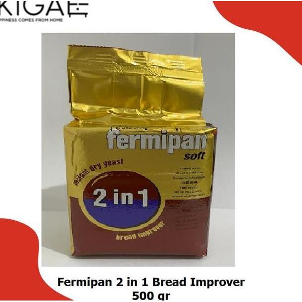 Fermipan 2 In 1 + Pelembut / Fermipan 2 In 1 Bread Improver 500 Gr Terlaris