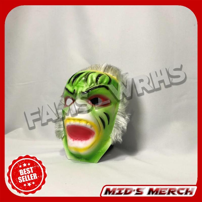 Topeng Hanoman Hijau Spons Topeng Hulk Topeng Anoman Topeng Anak Bisa COD