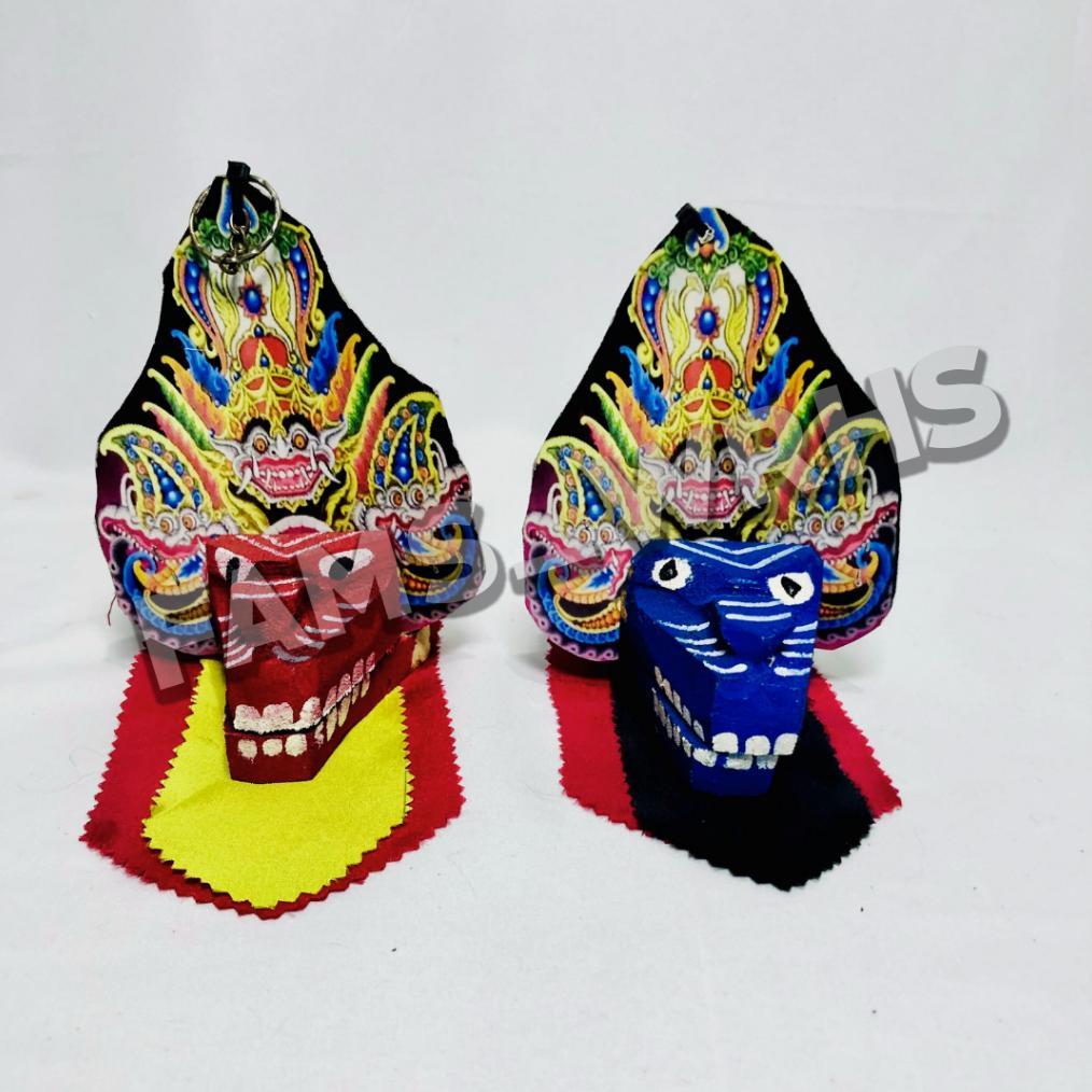 Gantungan Kunci Barongan Bahan Kayu Miniatur Barongan TERBAIK