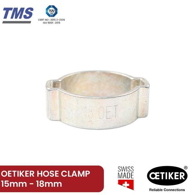 LOWARY Klem Selang Oetiker Hose Clamp 2 Ear 15mm - 18mm Original