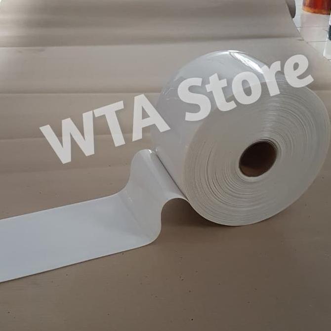 TIRAI PVC STRIP CURTAIN/GORDEN TIRAI PLASTIK per roll Putih Susu