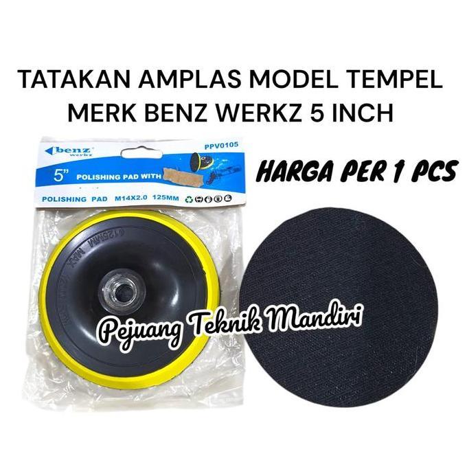 LOWARY TATAKAN POLISHER 5 INCH BENZ WERKZ / TATAKAN AMPLAS POLISHING PAD 5" BENZ WERKZ