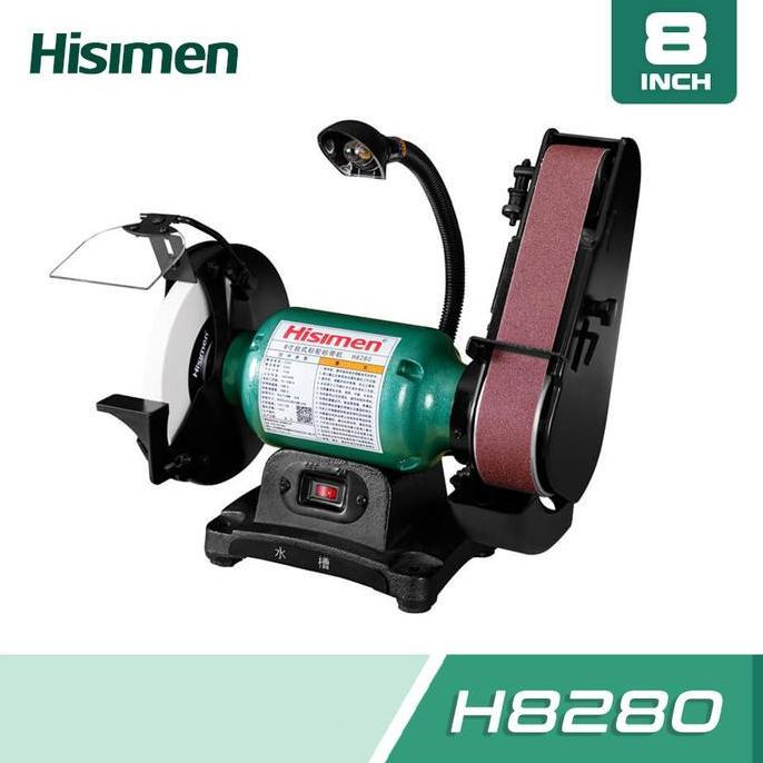 RALPH HISIMEN H8280 8" Combo Bench Grinder & Belt Sander