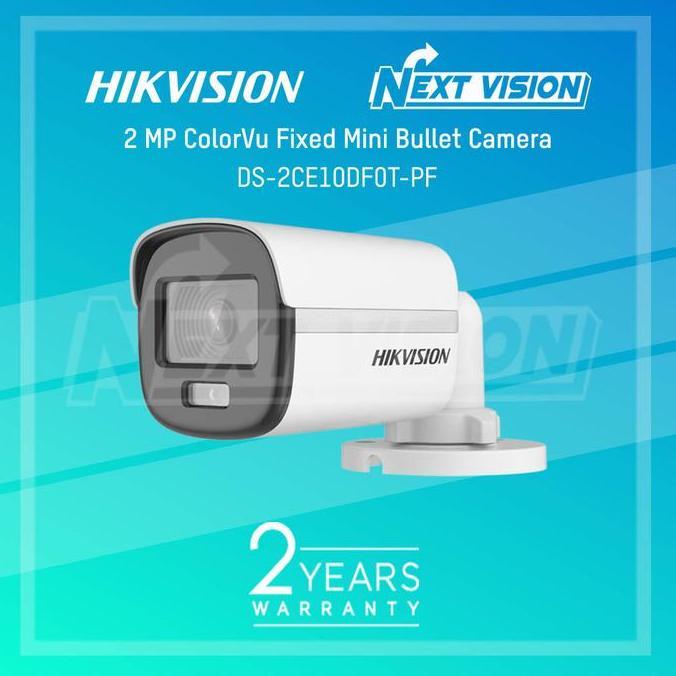 TERBARU - DS-2CE10DF0T-PF - HIKVISION TURBO HD CAMERA 2MP COLORVU