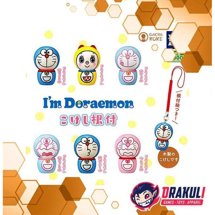 Gashapon I'm Doraemon Kokeshi Netsuke Mascot