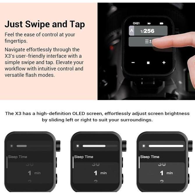 Godox X3 Trigger Touchscreen Ttl Wireless Flash Trigger / Godox X3N / Godox X3S / Godox X3F / Godox 