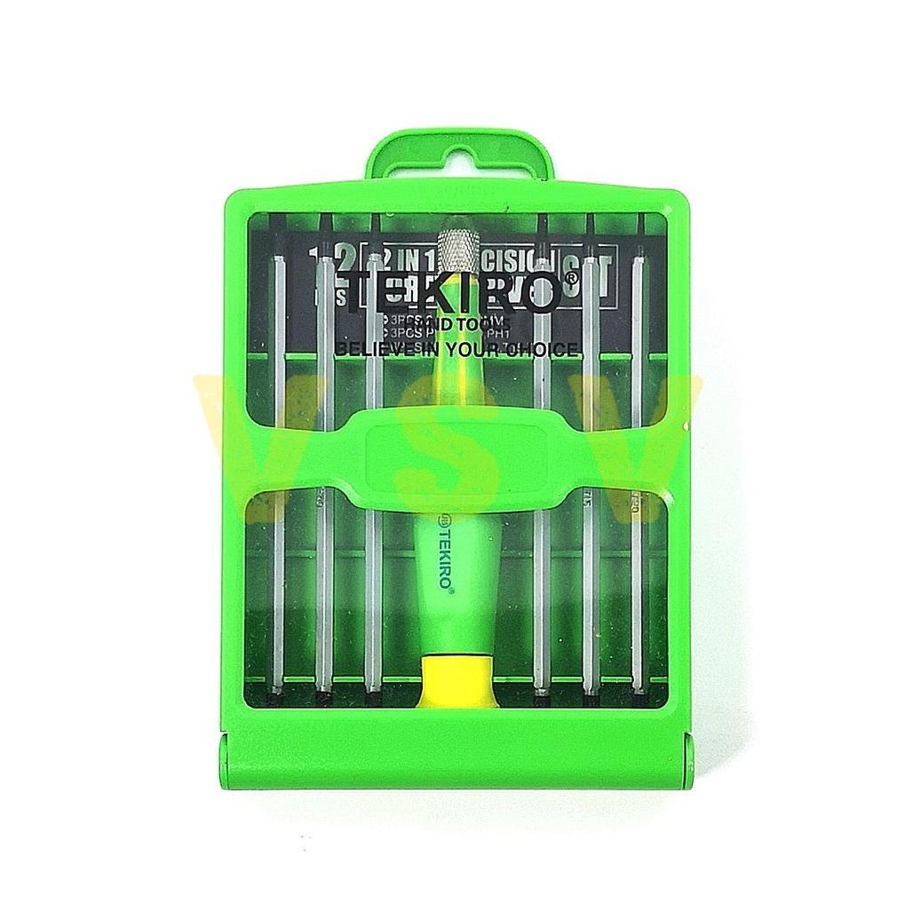 Tekiro Precision screwdriver 12in1 Obeng jam obeng hp obeng kacamata