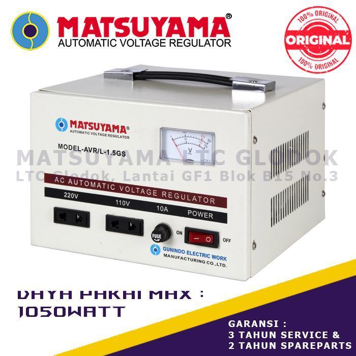 Stabilizer Listrik Stavolt Voltage Regulator Matsuyama 1500 Watt Original Dan Terpercaya