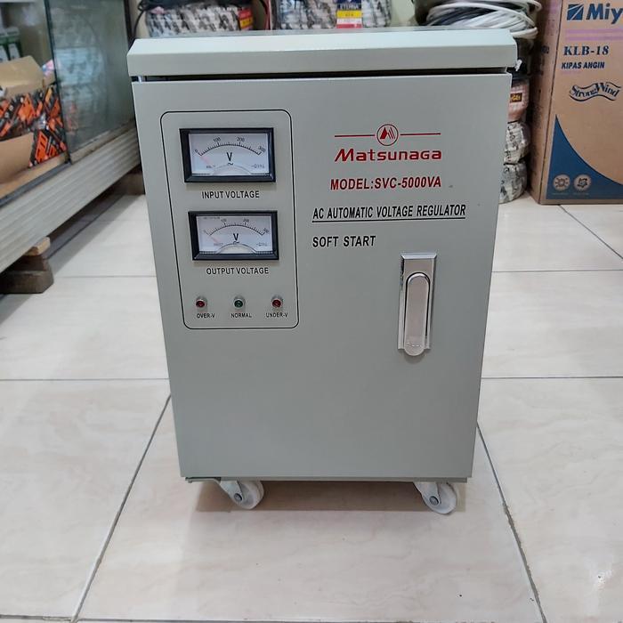 Stabilizer Listrik Matsunaga 5000Wat 5000Va 5000Watt Stavol Original Dan Terpercaya