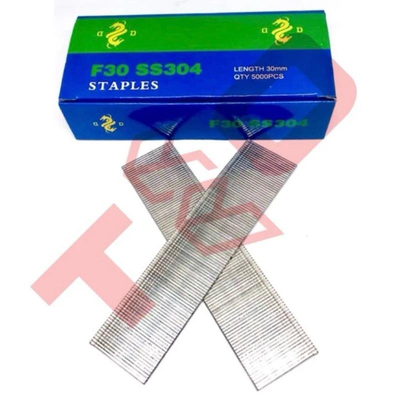 Isi Staples F30 SS 304 - Stainless Merk Double Dragon - Paku Tembak