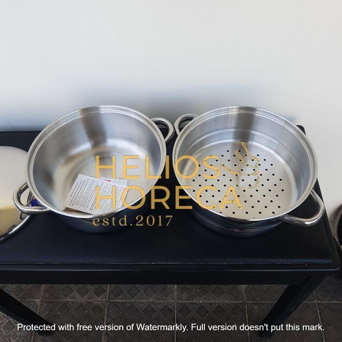 Bima Prima Steamer Set 26Cm B2007026Ss Inox Premium Stainless Steel Panci Kukus 2-Tier Steamer Origi