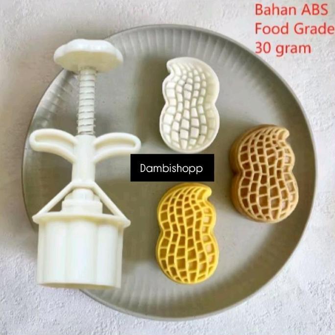 CETAKAN COOKIES BENTUK KACANG / CETAKAN KUE KUKIS BENTUK KACANG