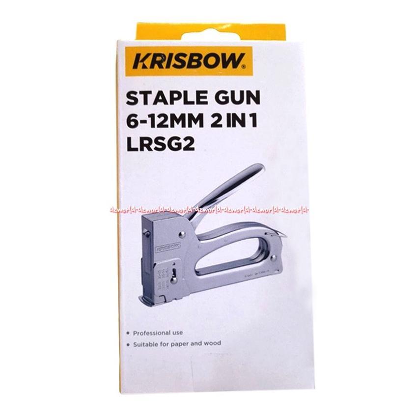 Krisbow 2 In 1 Staple Gun Pistol Staples 12mm Stainless Steel Steples Staples Stapler Untuk Dinding 