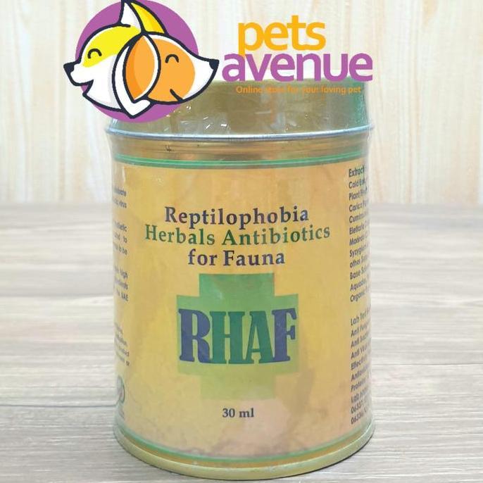 HARGA DISC - RHAF /RHAF Antibiotik Herbal Organik untuk Reptile Unggas Mamalia 30ml