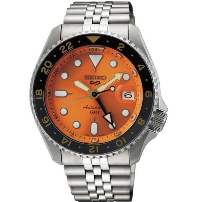 Jam Tangan Pria Seiko 5 Sports SSK005K1 'Mikan Orange' Automatic GMT Original SSK005