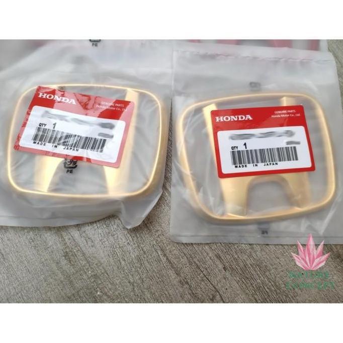 Honda BRV Civic HRV Jazz Freed Oddysey  Emblem Gold Ori JPN Depan Emas TERMURAH