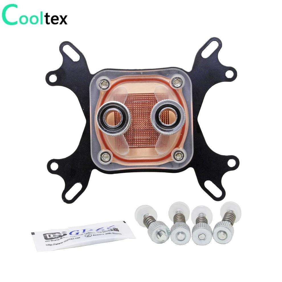 DIY CPU Water Block Water Cooling watercooled block Computer Cooling Radiator For Intel & AMD Cooler