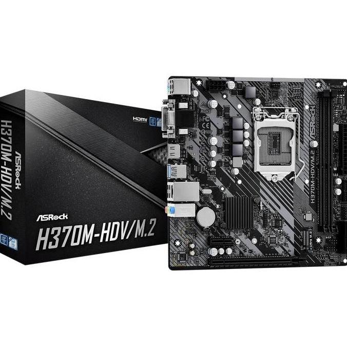 TERMURAH - Motherboard ASROCK H370M-HDV/M.2