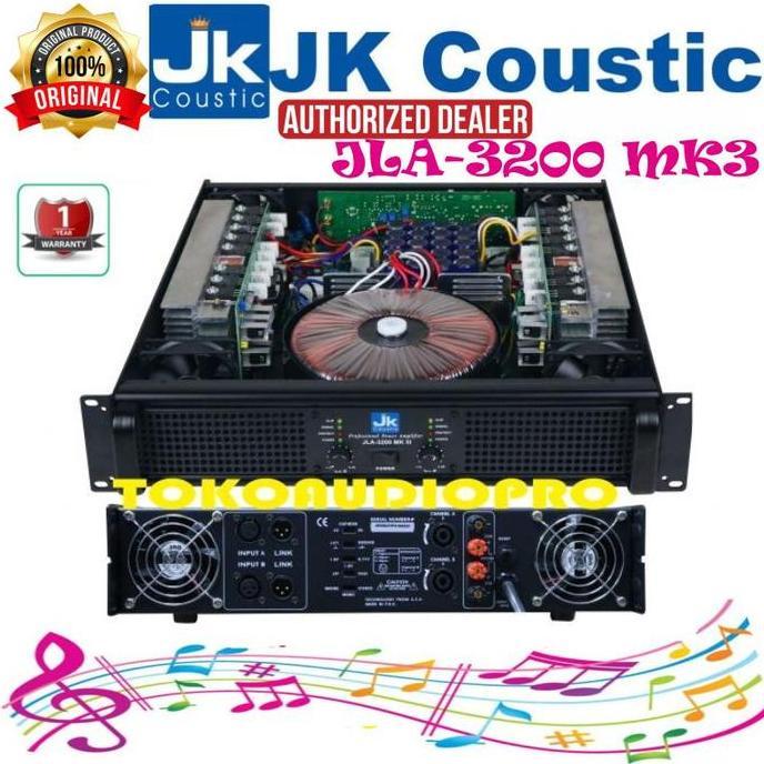 Promo Power Jk Coustic JLA3200 Mk3 Amplifier Jk Coustic Jla-3200 Mk3 Diskon