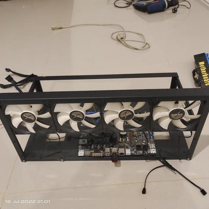 Paket mining PC sistem PC 6-8 VGA FD 16GB Ram 4GB Mobo B75 procie G530
