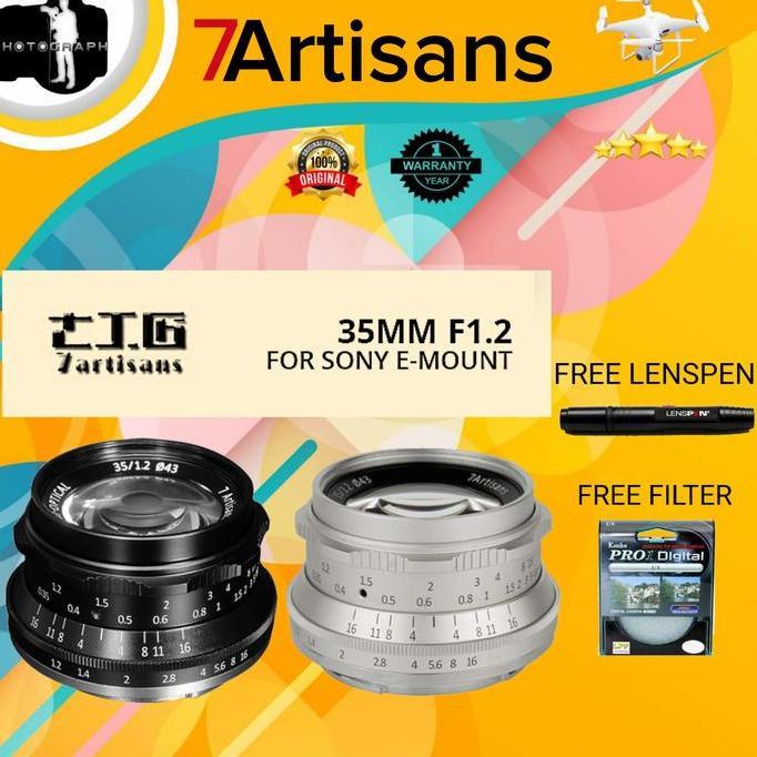 BEBAS ONGKIR - LENSA 7ARTISANS 35MM F1.2 MARKII FOR SONY E-MOUNT / 7 artisans 35mm