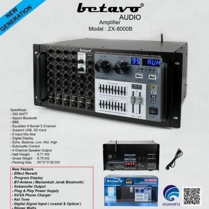 Promo power ampli ampli power Betavo ZX 8000 original Diskon