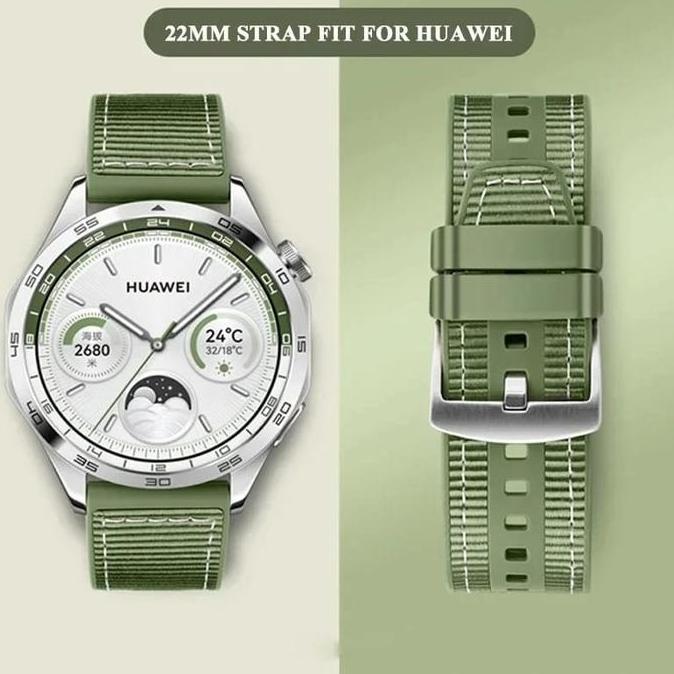 Tali Jam / Strap Silicone Nylon for Huawei Watch GT 4 / 3 / 2 / Watch Buds / Ultimate Official Desig