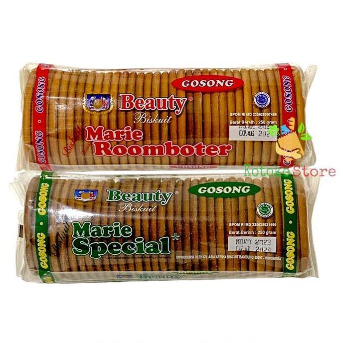 Ready  Marie Beauty Gosong / Biskuit Marie Gosong Roomboter Special 250gr