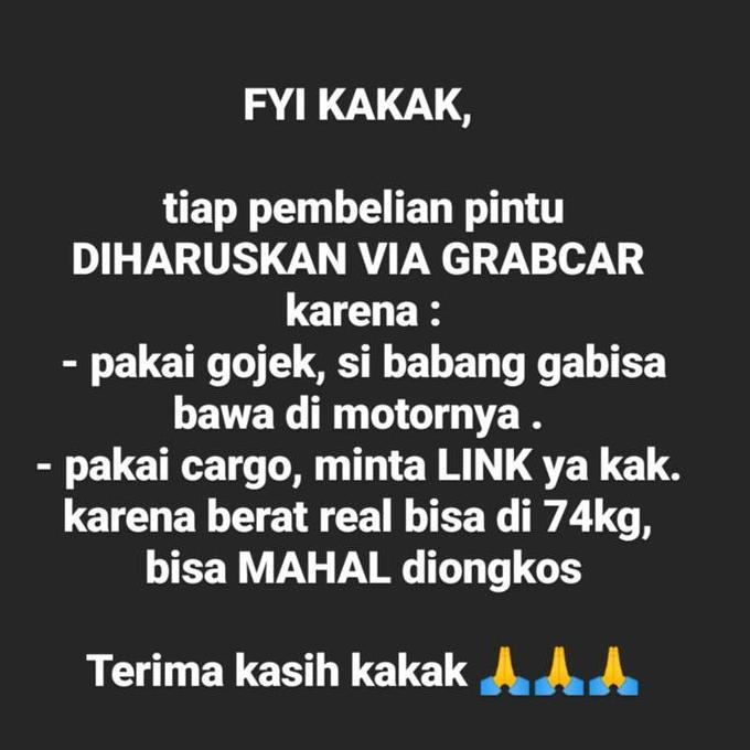 PINTU PVC 70 x195 TEBAL