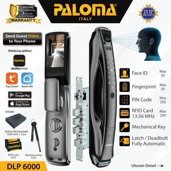 PAKET PALOMA DLP 6000 + Dummy DLP 6000D Digital Lock Smart Home
