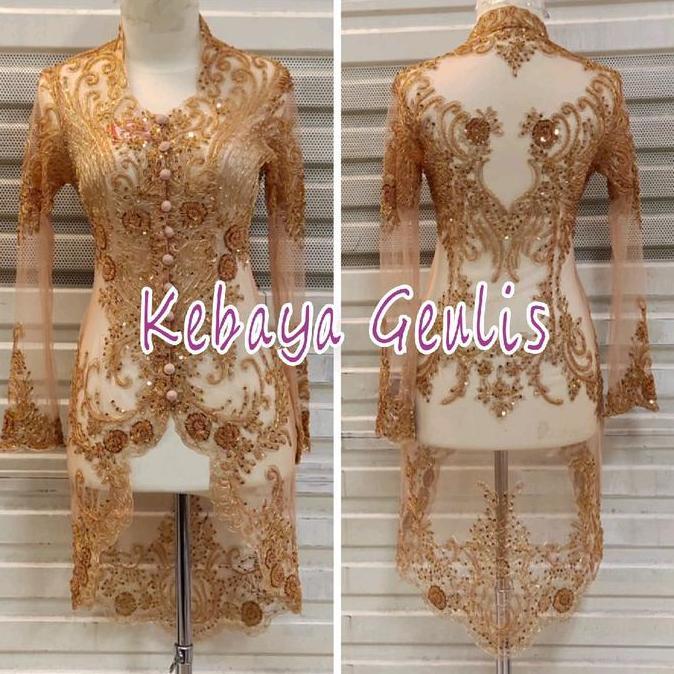 kebaya pesta merah cabe