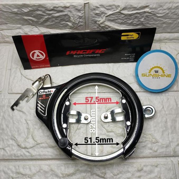 Kunci Gembok Sepeda Bicycle Lock PACIFIC M321 Seli Lipat Folding Bike CTB Mini Balap Siera