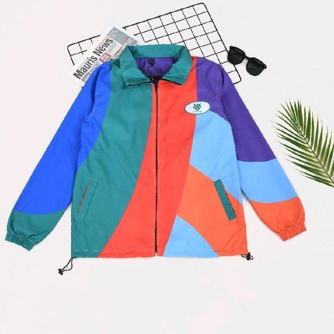 Terbaru, Jaket Vintage Neon 80/90S Unisex