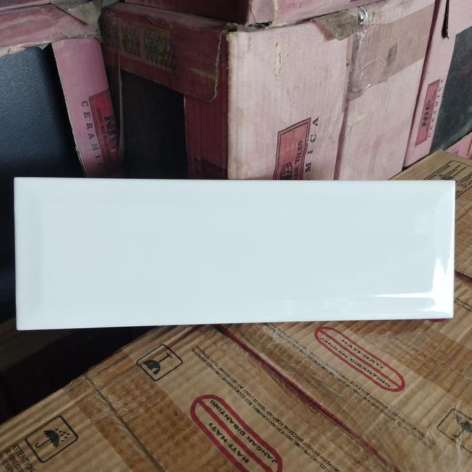 KERAMIK BEVEL 10X30 DAN 10X20 PUTIH