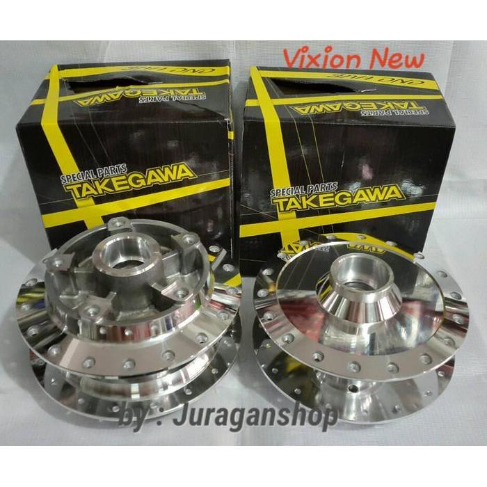Vixion New Tromol Set Takegawa (Chrome)